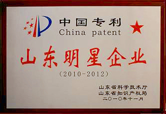 我公司被評為“中國專利山東明星企業(yè)”