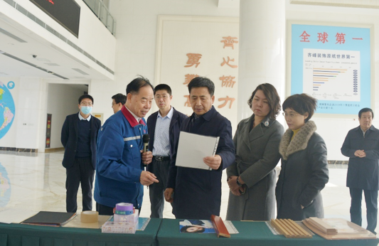 市政協(xié)主席張延廷到公司調(diào)研